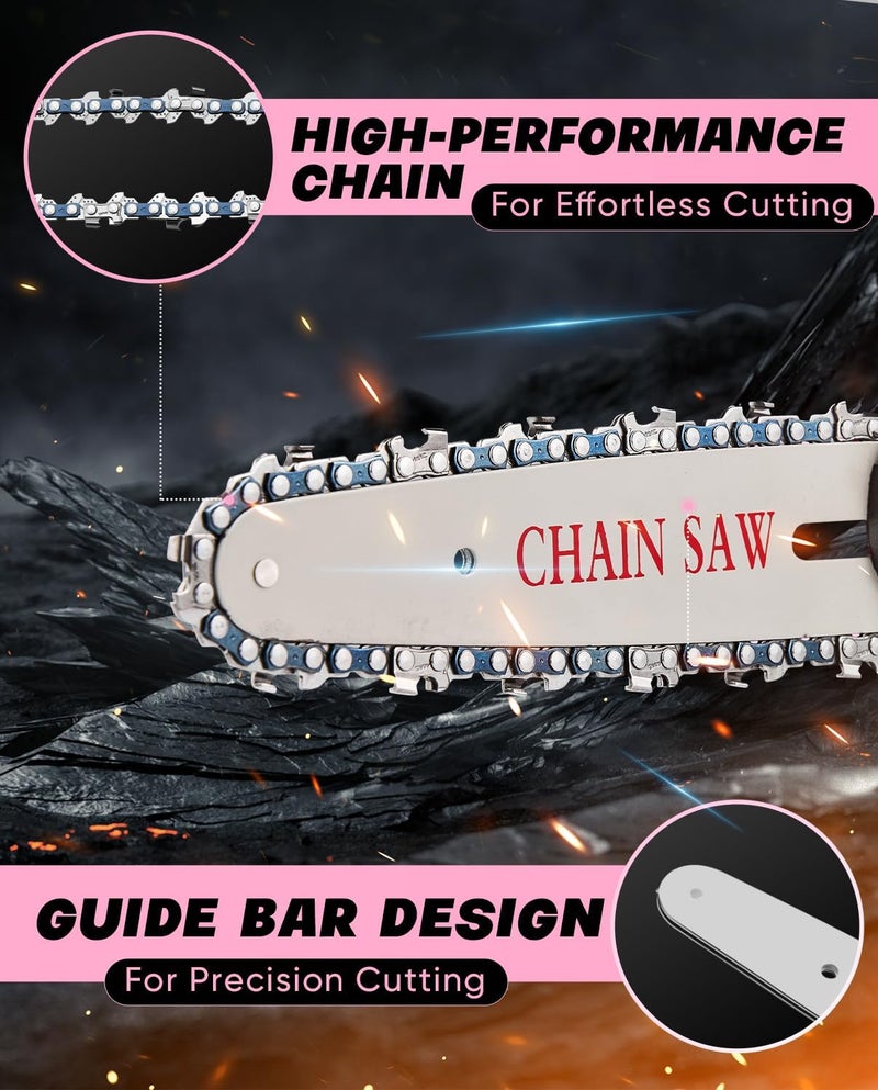 Saker Mini Chainsaw|6 Inch Chainsaws[2025 Upgraded]|Mini Cordless Electric Chain Saw|Small Handheld Portable Chain Saws Battery Powered Chain Saw for Tree Trimmer and Garden - Image 4